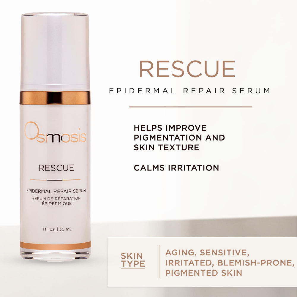 Texture légère du sérum Osmosis Rescue prête à hydrater.