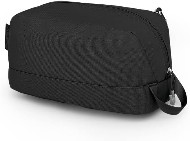 Osprey Daylite bolsa de aseo negra material bluesign reciclado para viaje sostenible