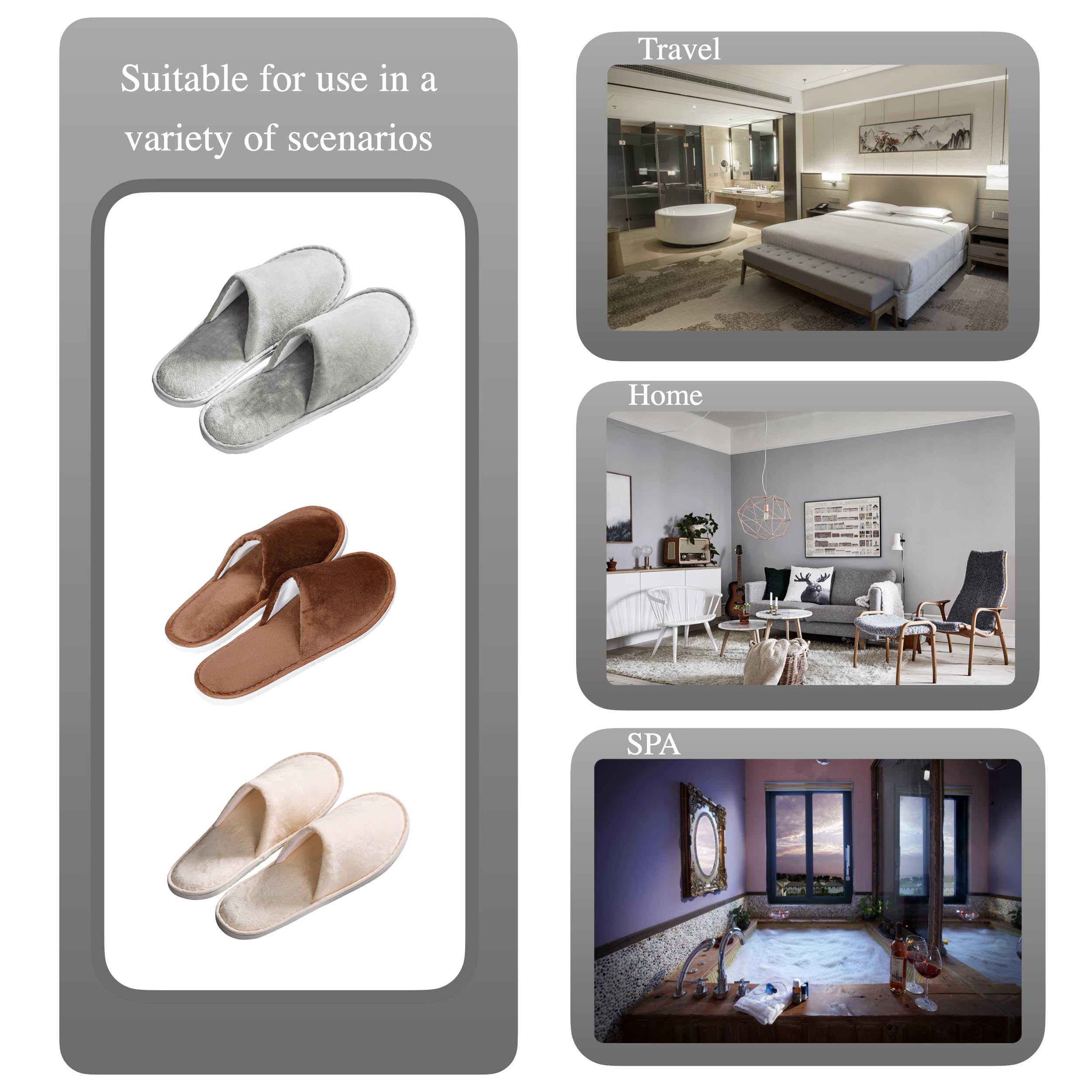 OSTADARRA zapatillas spa, ideales para recibir invitados en casa o eventos.