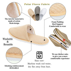 OSTADARRA zapatillas spa lavables y reutilizables para uso diario en casa.
