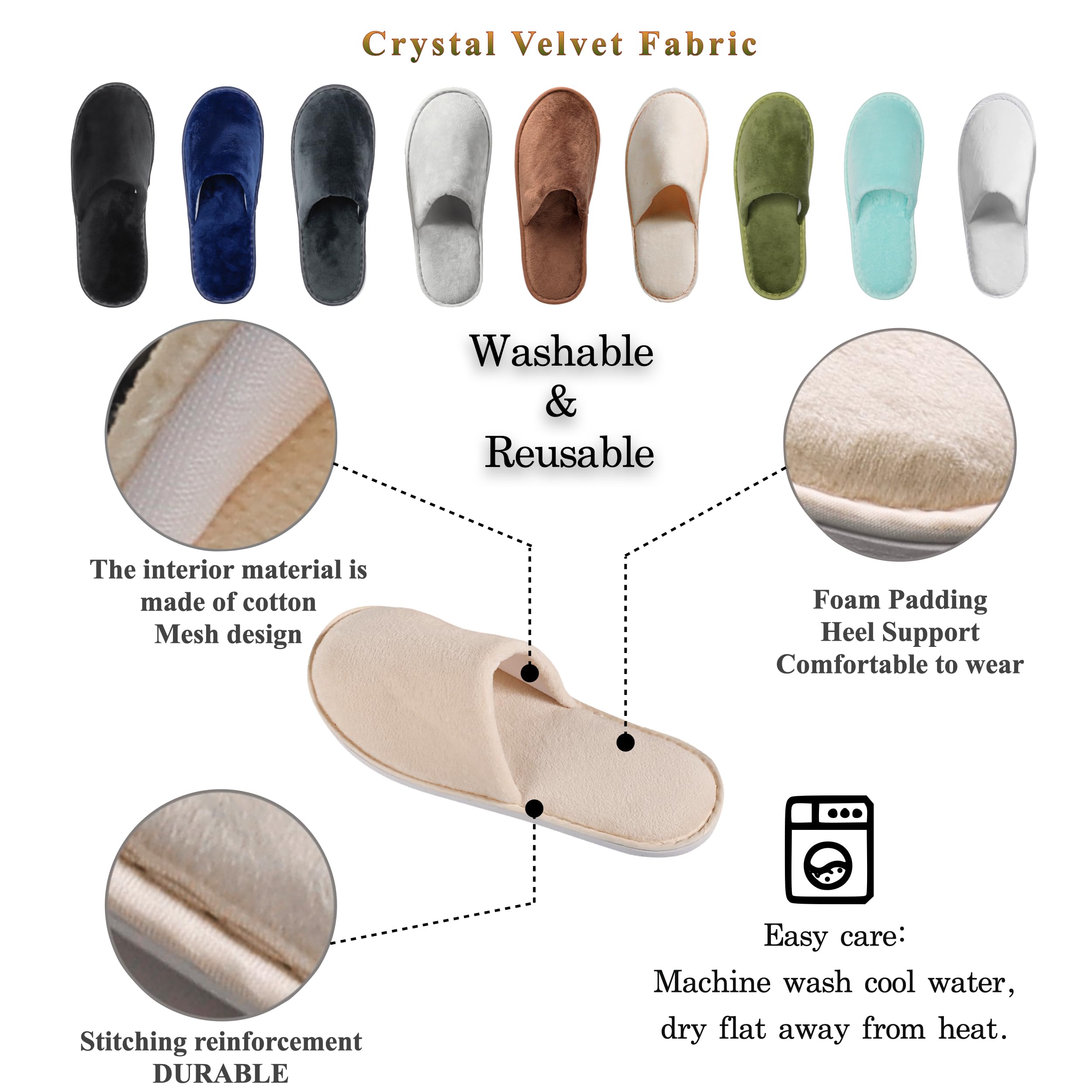 OSTADARRA zapatillas spa, suela EVA antideslizante para uso seguro.