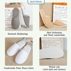 OSTADARRA zapatillas spa para uso interior en casa y dormitorio.