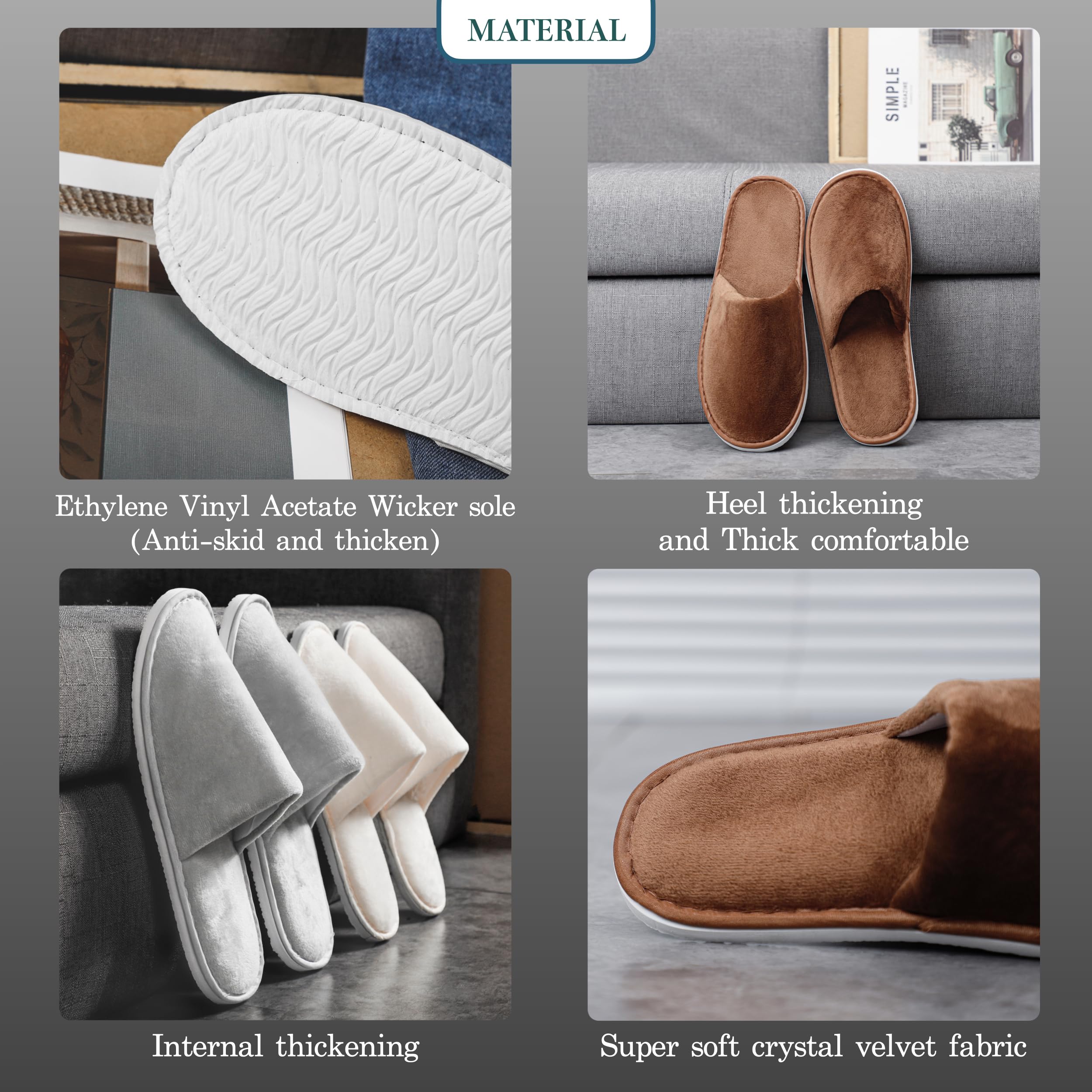 OSTADARRA zapatillas spa en habitación de hotel, confort para huéspedes.