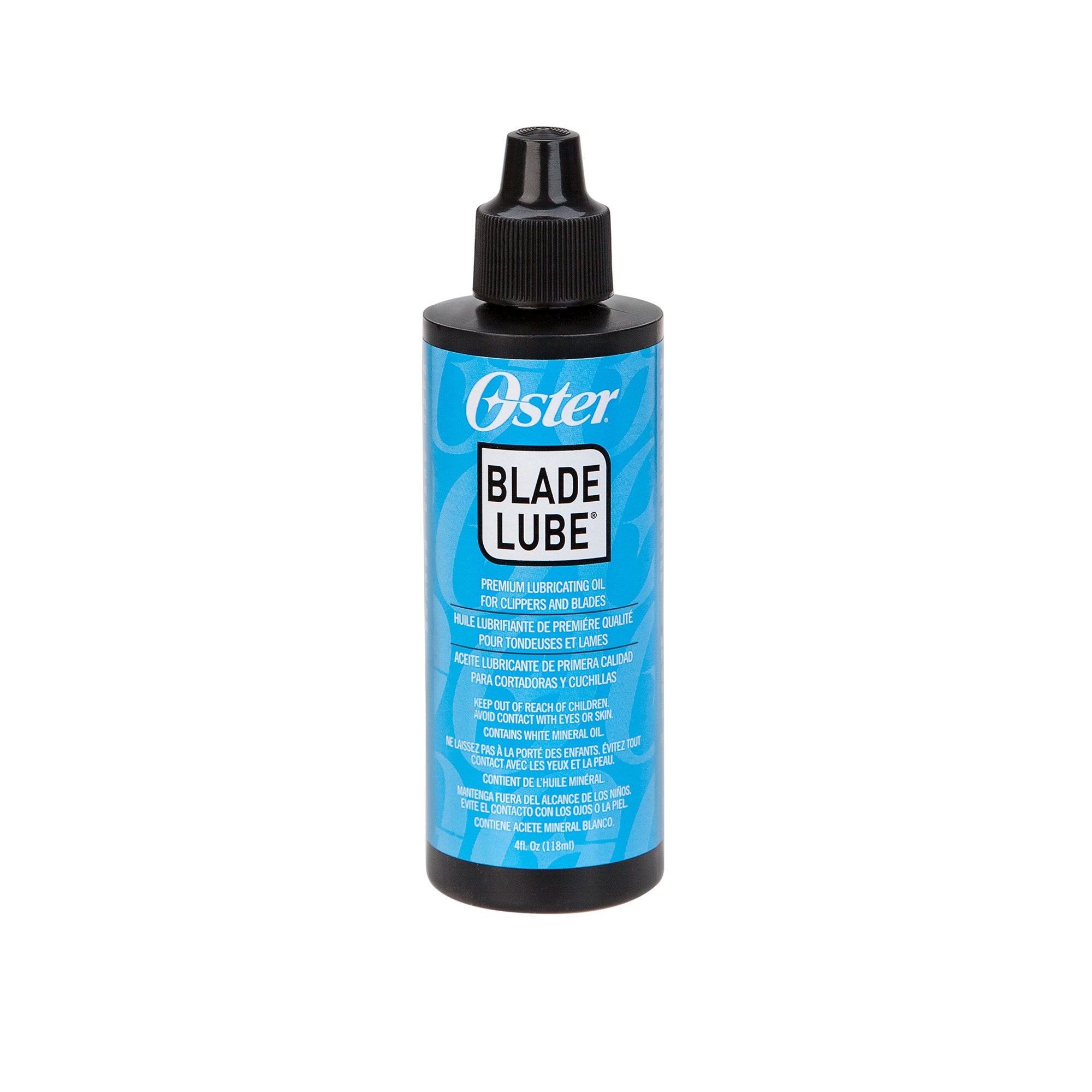 Oster lubricante para cuchillas, botella de 4 oz, mantiene cuchillas lubricadas para un rendimiento suave