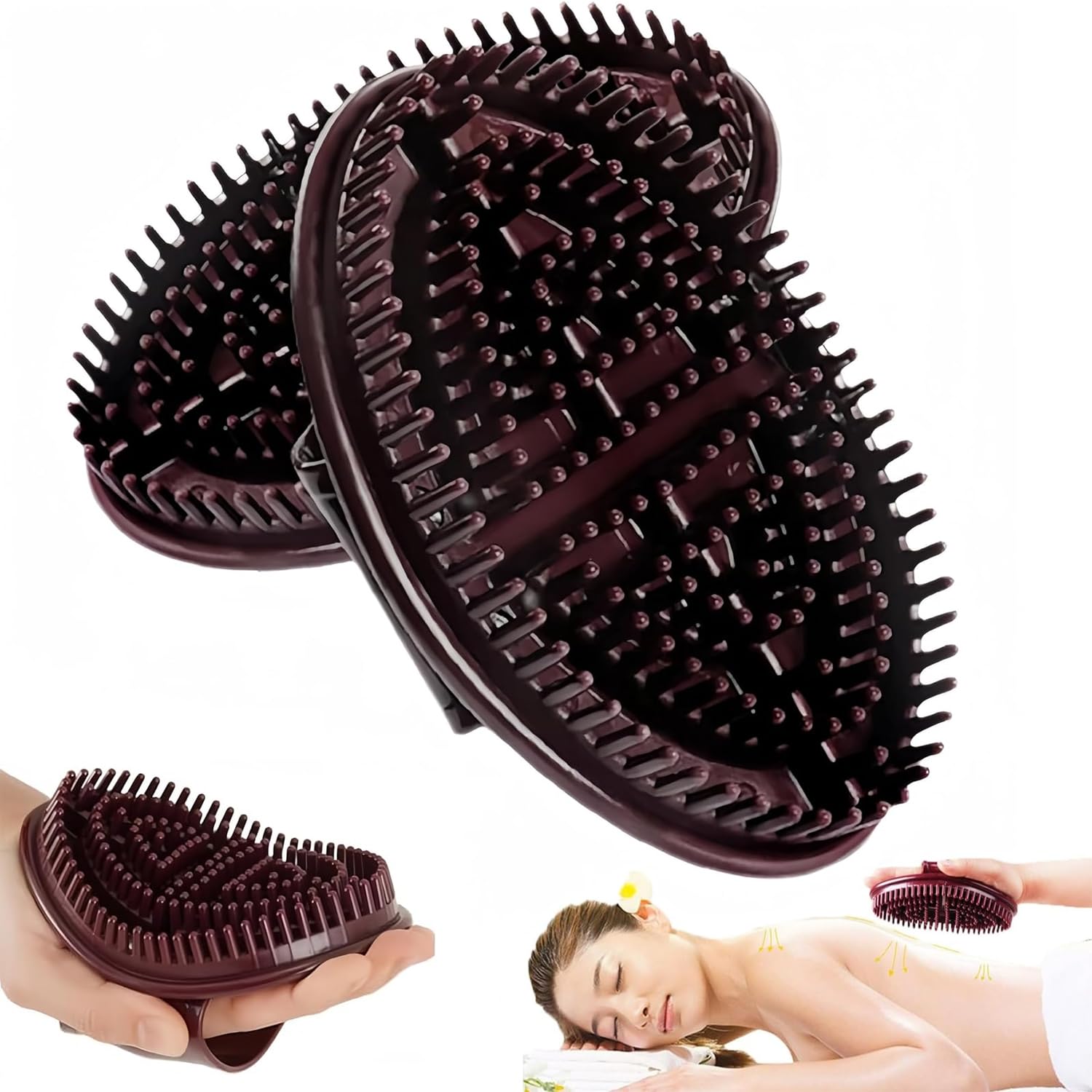 OTXKXBLP Cepillo Meridian para masaje corporal suave y relajante