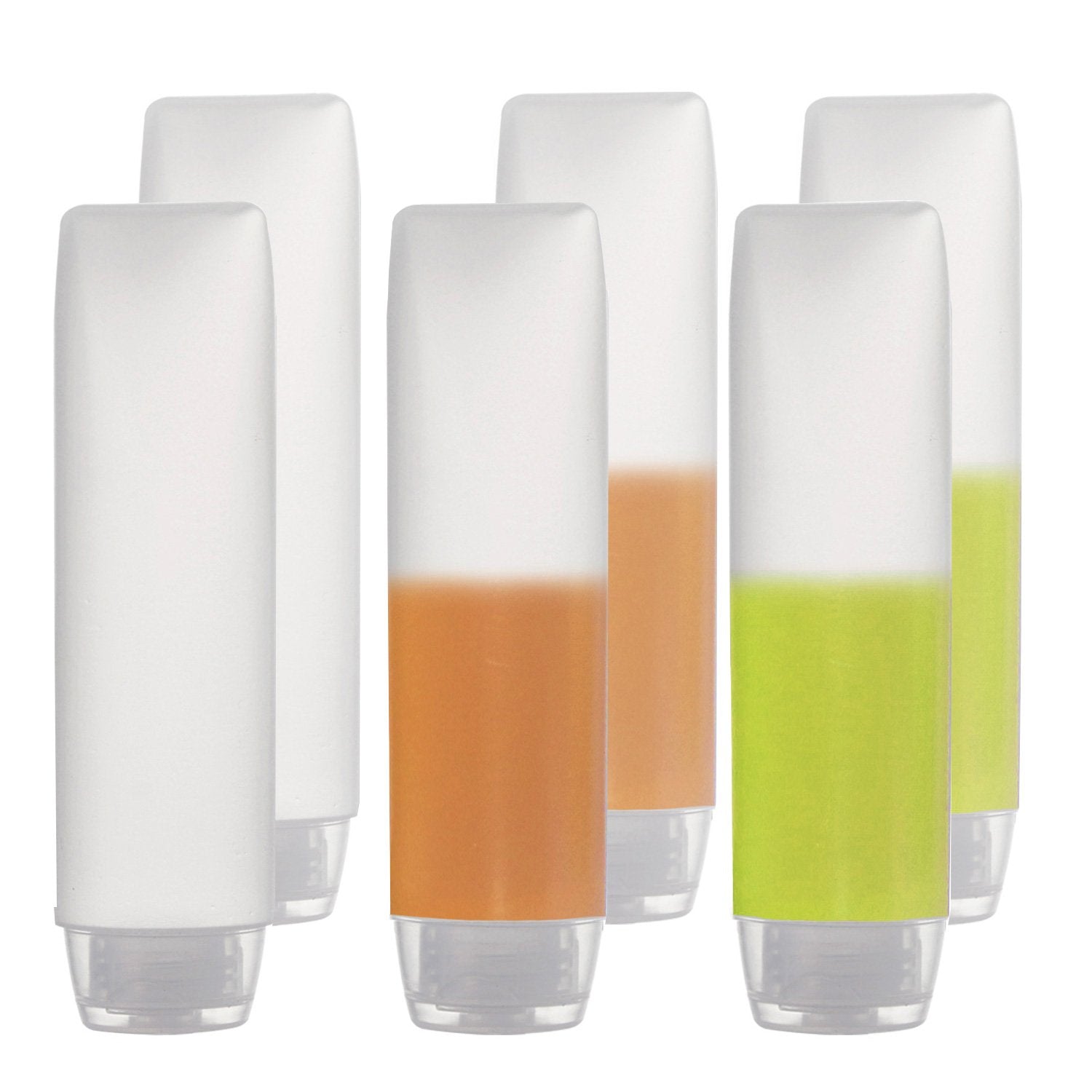 OTO botellas exprimibles 30ml para viaje, fáciles de llevar en la maleta.