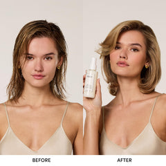 OUAI: aplicación-desenredante-spray ayuda a eliminar nudos y suavizar el cabello.