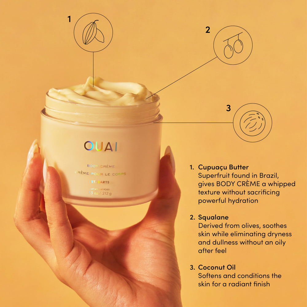 OUAI crema corporal St. Barts con manteca cupuacu para piel nutrida