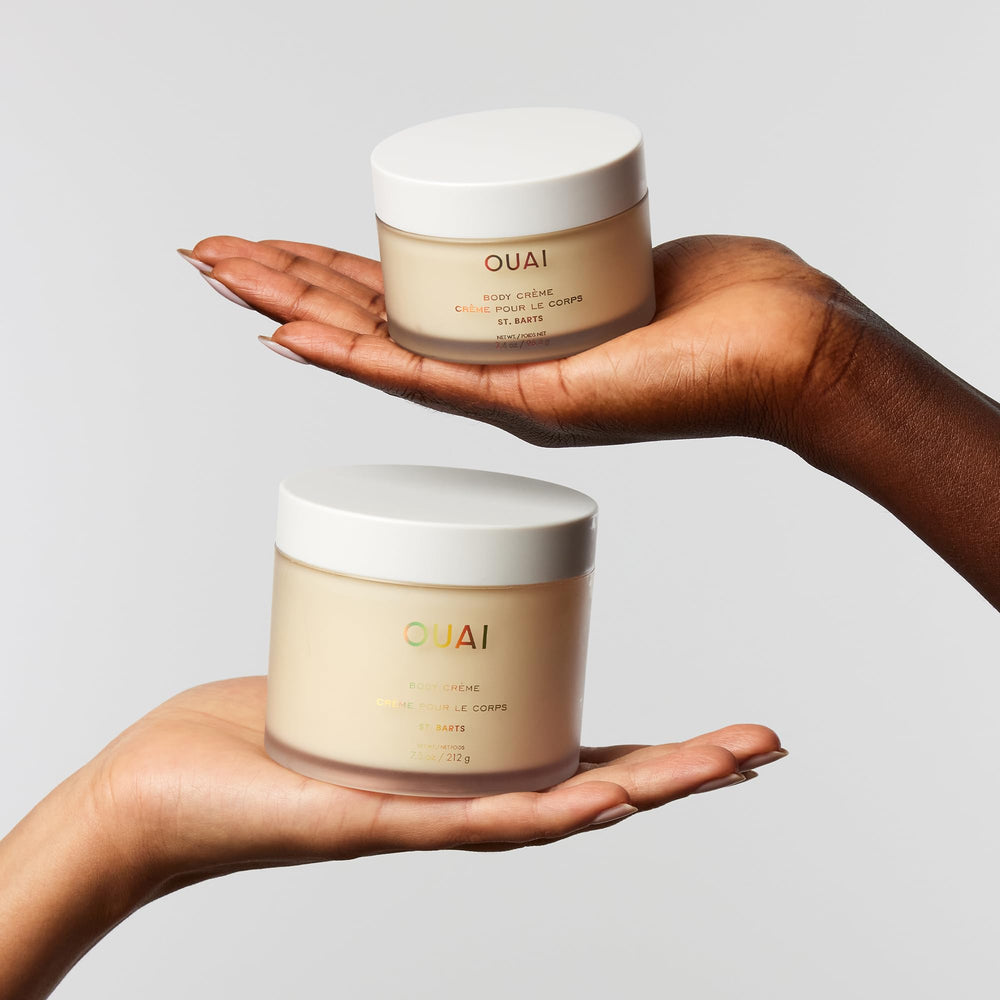 OUAI Body Crème aplicación-rapida se absorbe en segundos para uso diario.
