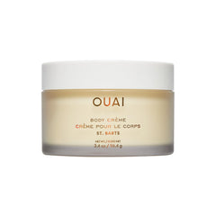 OUAI Body Crème con textura-batida para hidratación rápida de la piel.