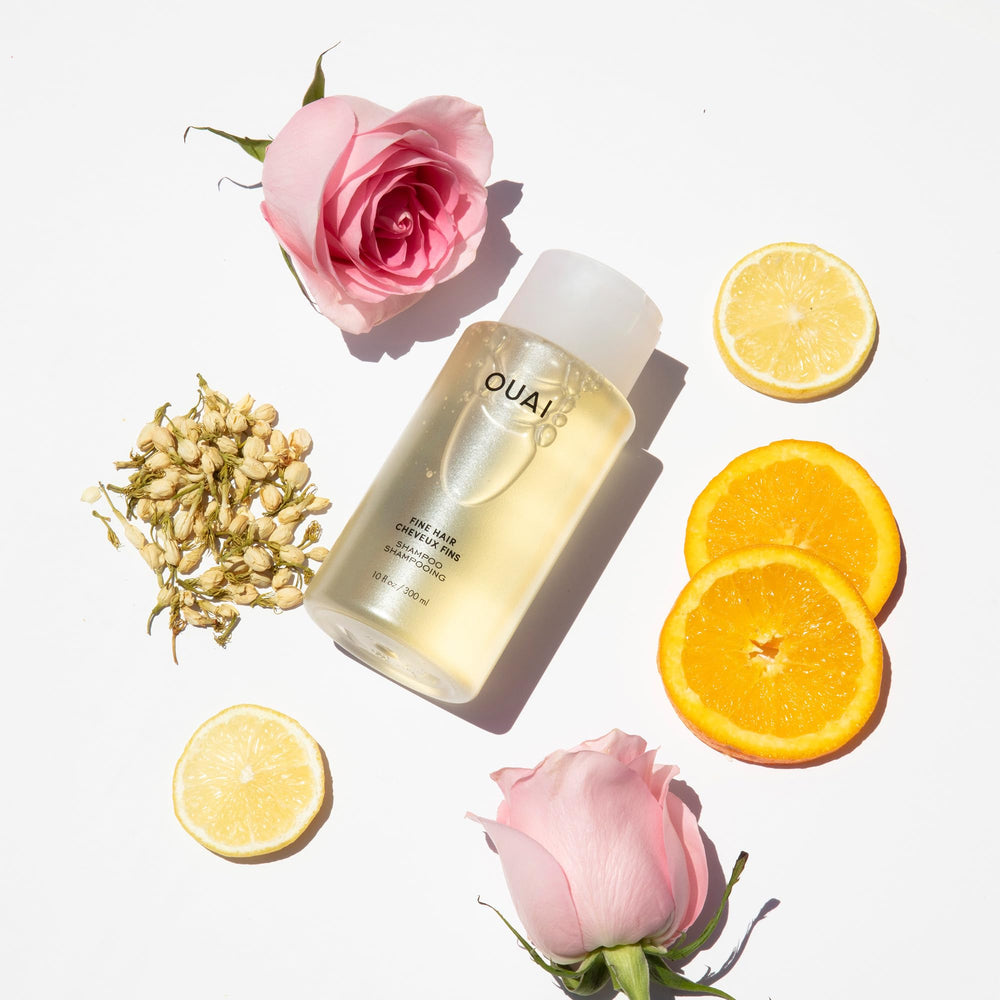 OUAI Champu Fino: biotina y keratina para fortalecer sin pesarlo.