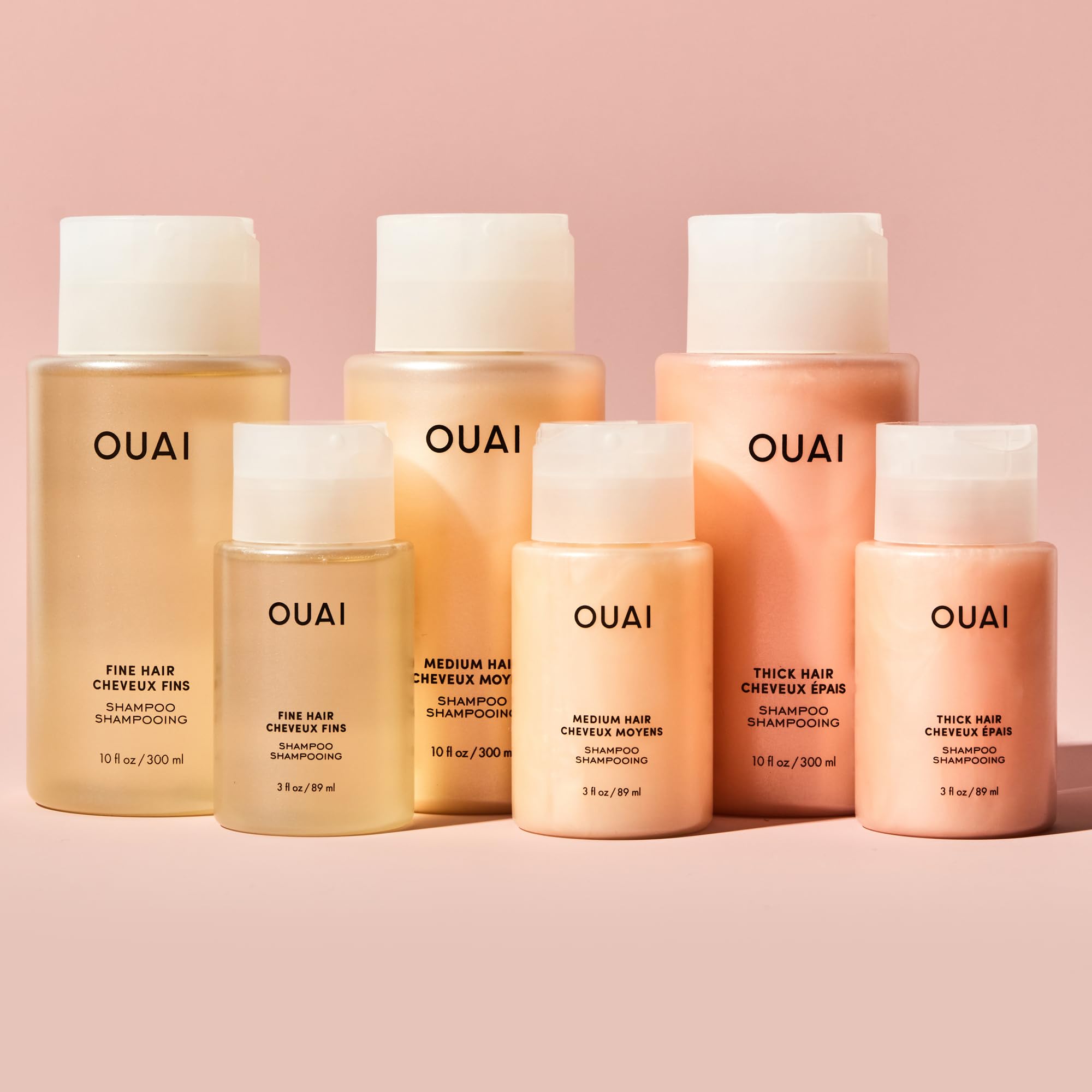OUAI Champu Fino: cuidado diario ligero para cabello fino.
