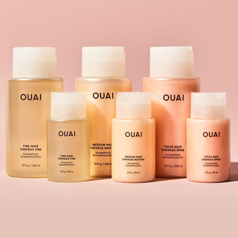 OUAI Champu Fino: cuidado diario ligero para cabello fino.