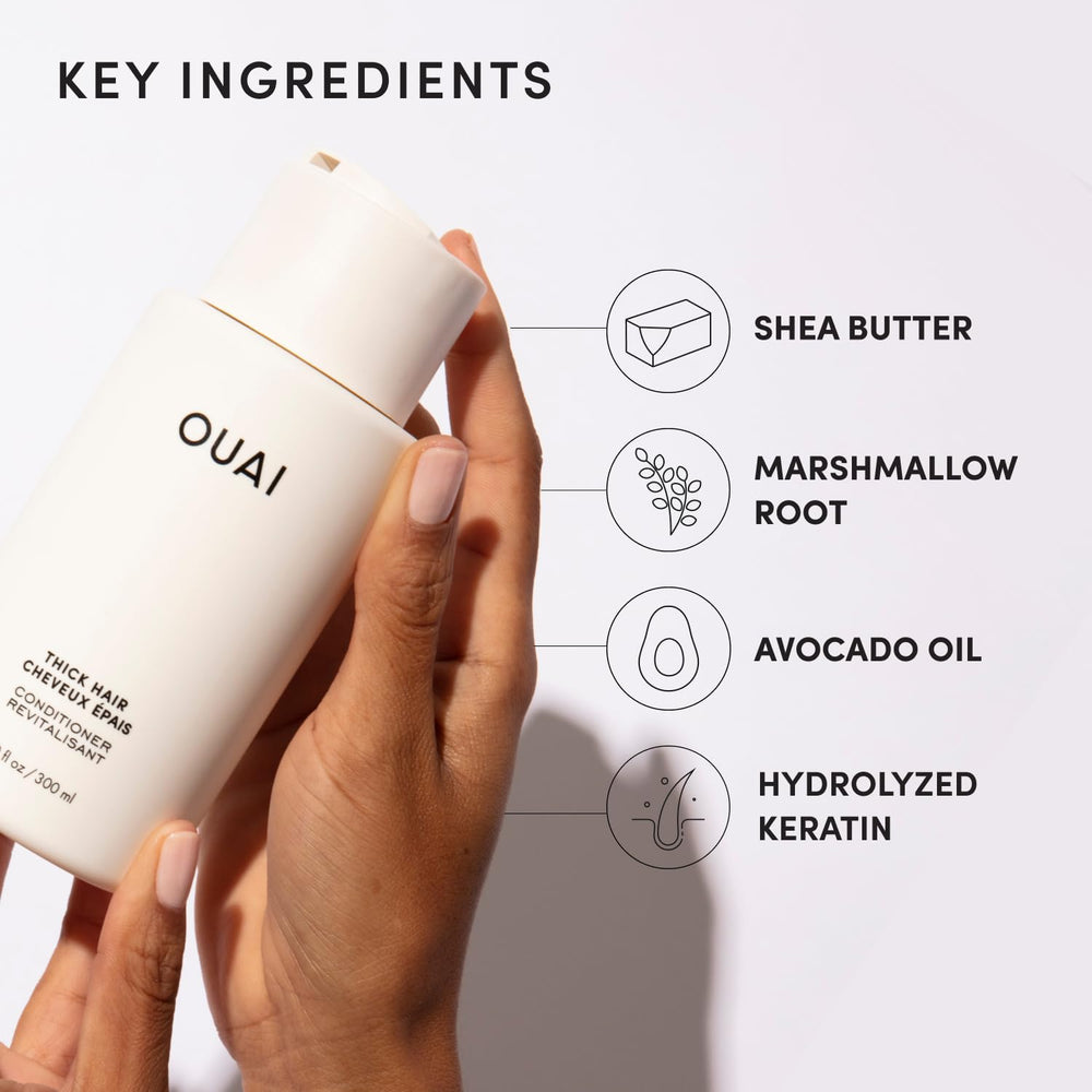 OUAI Condicionador hidratación profunda para cabello seco y áspero.