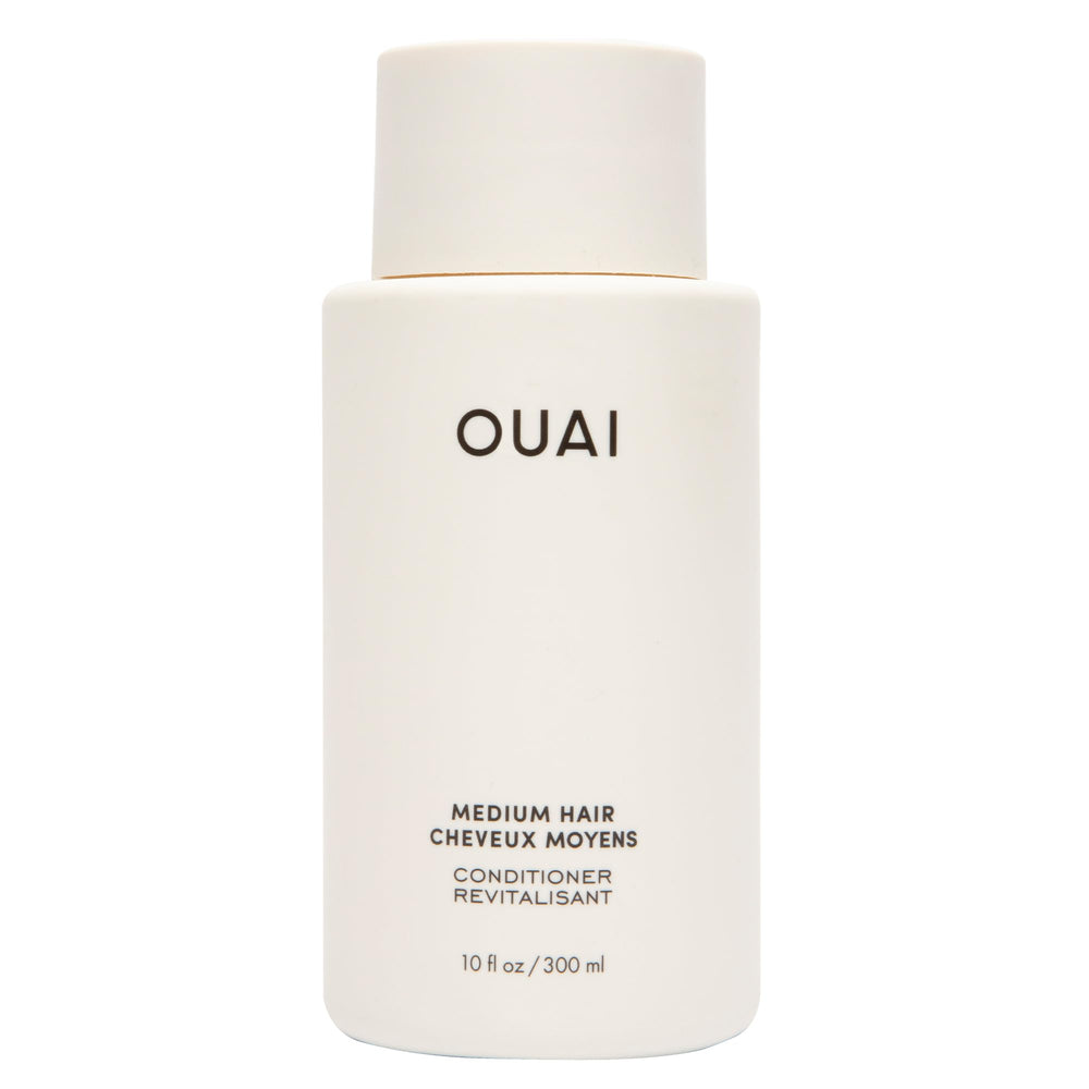 OUAI Acondicionador Medio, botella visible, hidratación ligera para cabello manejable