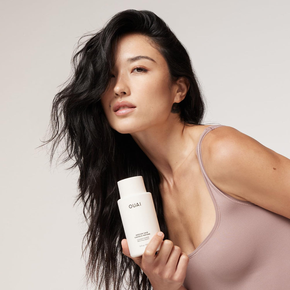 OUAI Acondicionador Medio, ingredientes clave, keratina aporta brillo y control del frizz