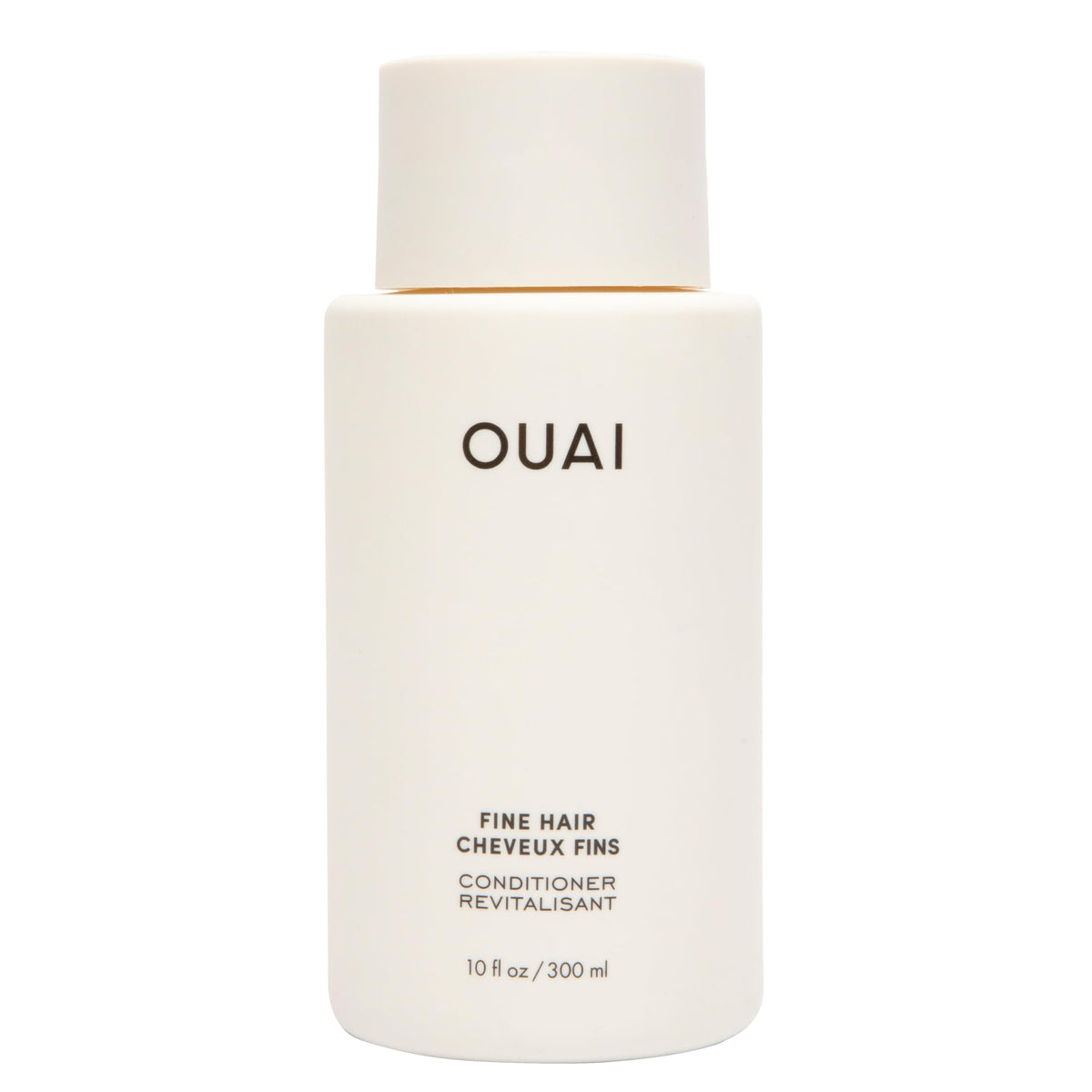 OUAI acondicionador para pelo fino en botella elegante para volumen ligero.