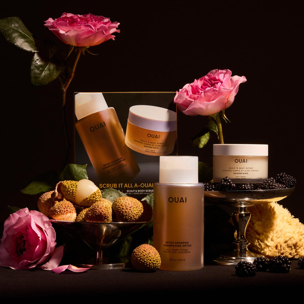 OUAI conjunto cuidados cabello y piel en caja para rutina rápida