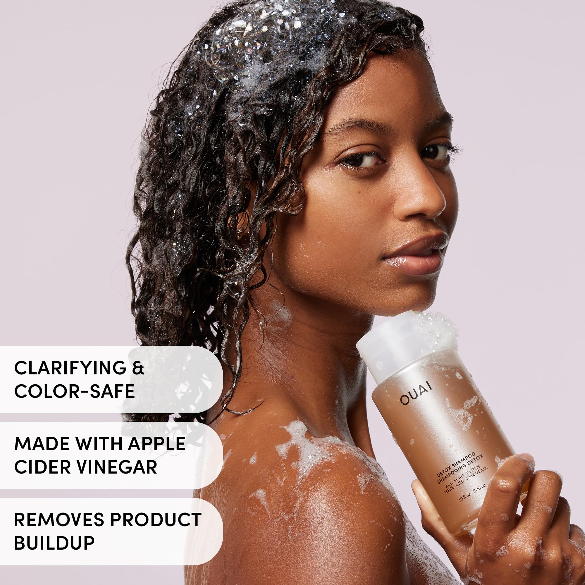OUAI conjunto cuidados cabello y piel en empaque compacto para viaje