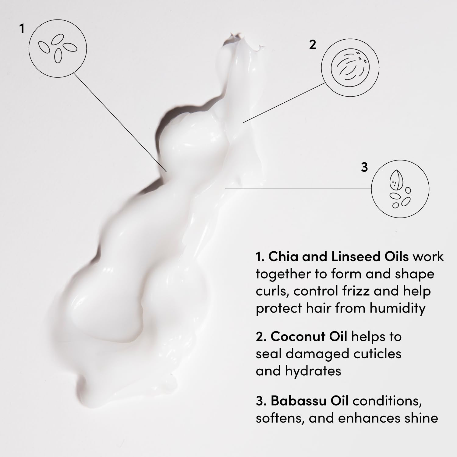 OUAI Curl Cream: nutrición con aceites para rizos saludables.