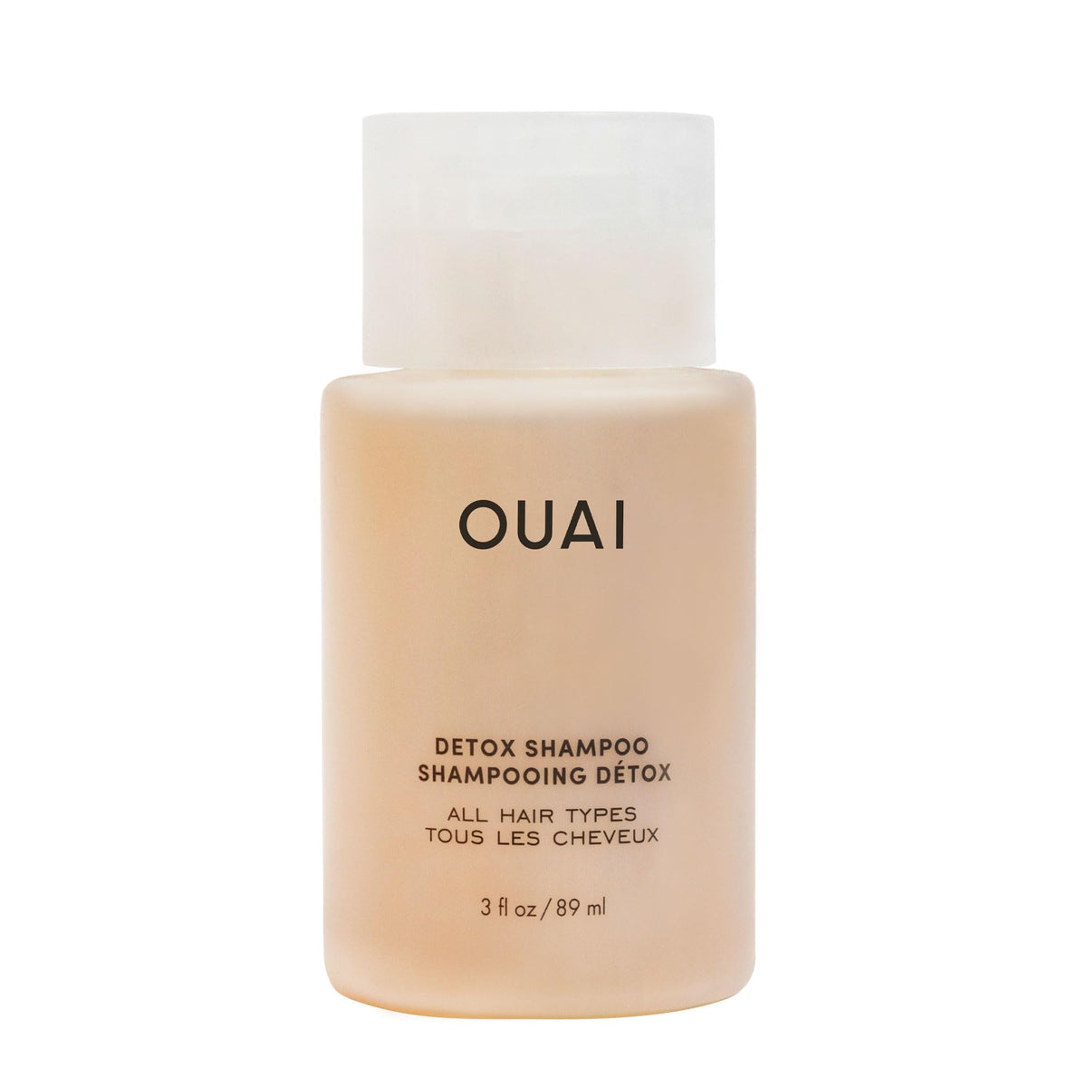 OUAI Detox Shampoo botella de viaje de 3 oz para limpieza rápida