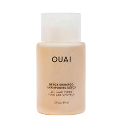 OUAI Detox Shampoo botella de viaje de 3 oz para limpieza rápida