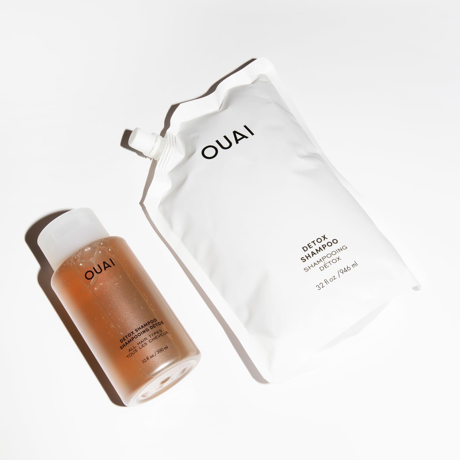OUAI Detox Shampoo Refill: volumen y brillo tras el enjuague.