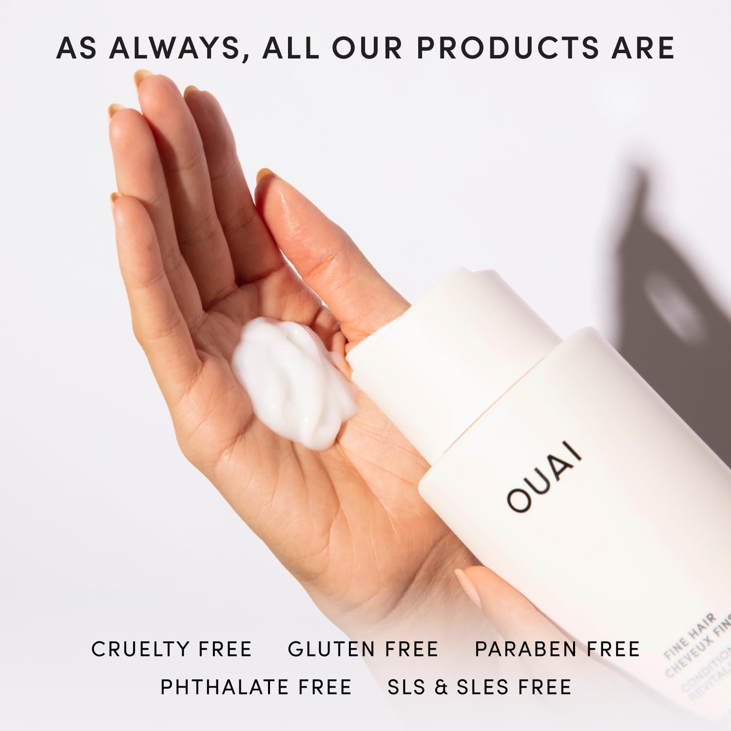OUAI empaque de 10 oz, práctico y resistente.