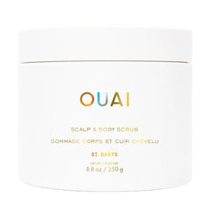 OUAI exfoliante corporal con azúcar y coco para piel suave.