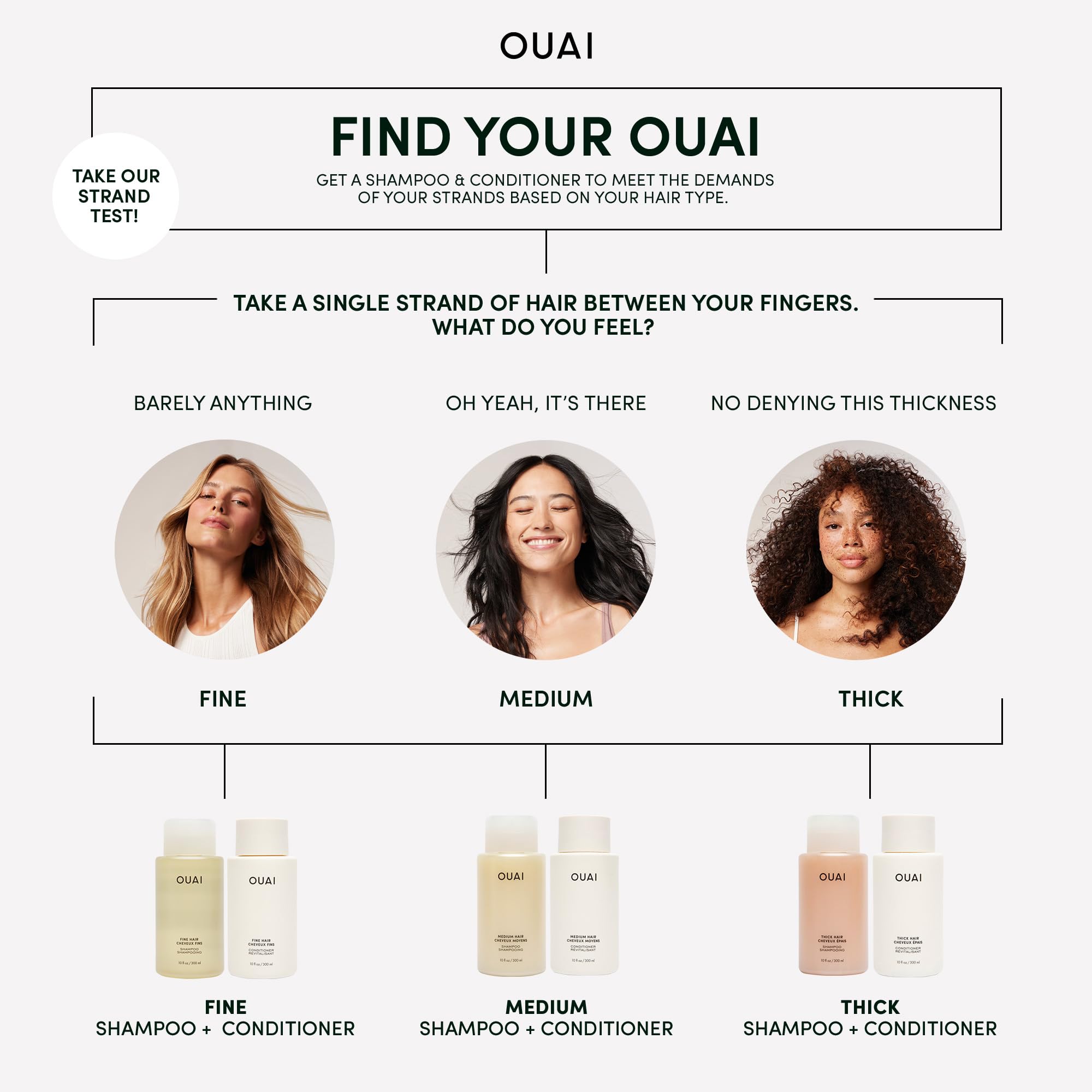 OUAI ingredientes clave: shea, keratina y panthenol para brillo y fortaleza