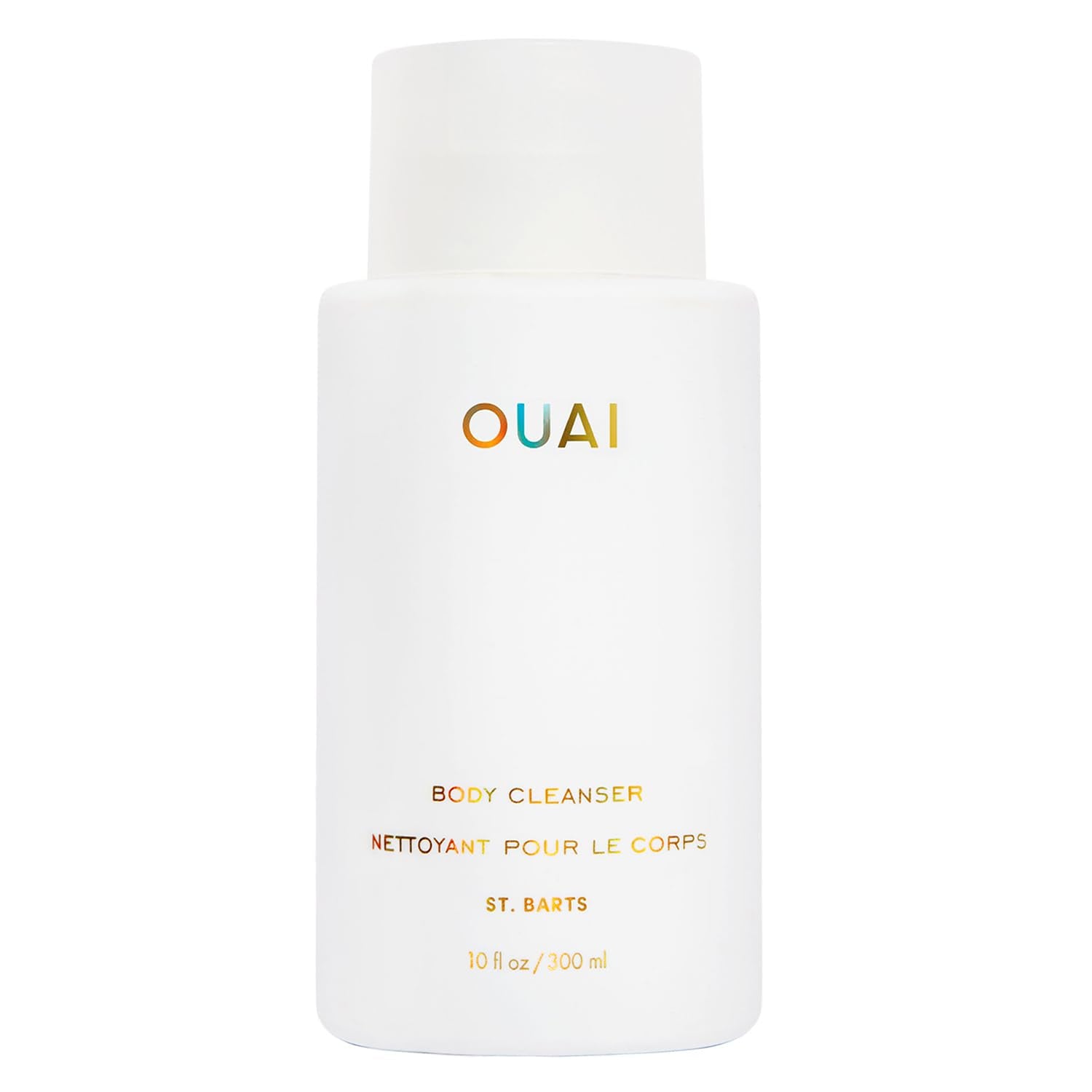 OUAI limpiador corporal St Barts, botella elegante para una ducha suave y lujosa