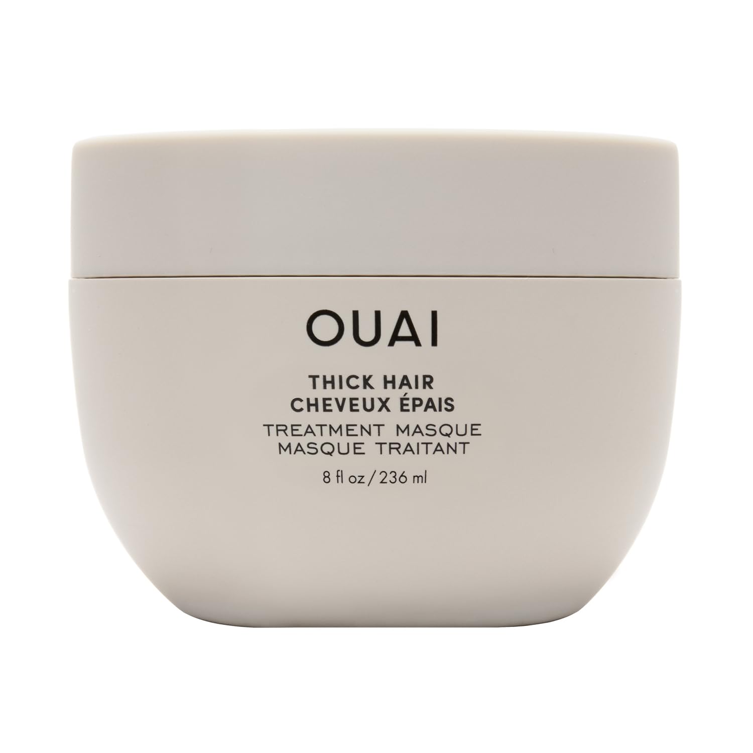 OUAI mascarilla cabello grueso: aplicación suave para nutrición intensa