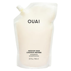 OUAI Medium Shampoo Remplissage Bouteille : hydratation légère et pratique