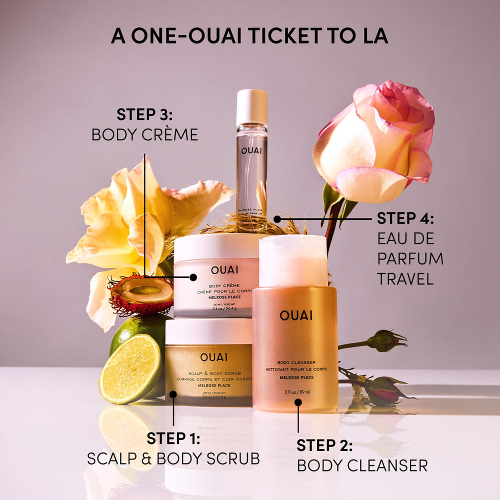OUAI Melrose Place cuidado nutritivo del cuero cabelludo durante la exfoliación