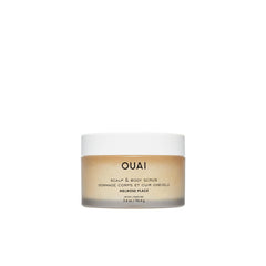 OUAI Melrose Place exfoliante para cabello y cuerpo, tamaño de viaje, limpia y renueva