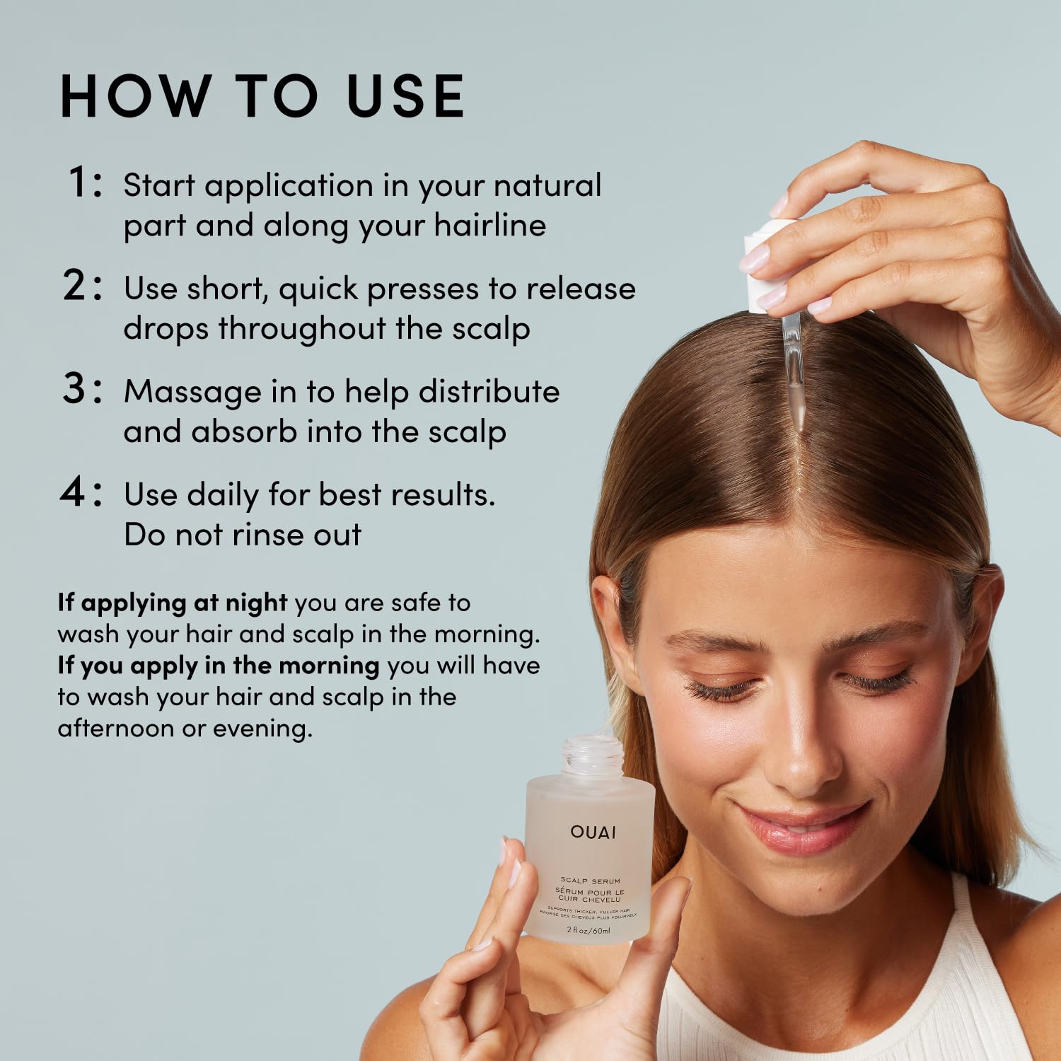OUAI Scalp Serum Aroma Cape Town: fragancia calmante para la rutina.