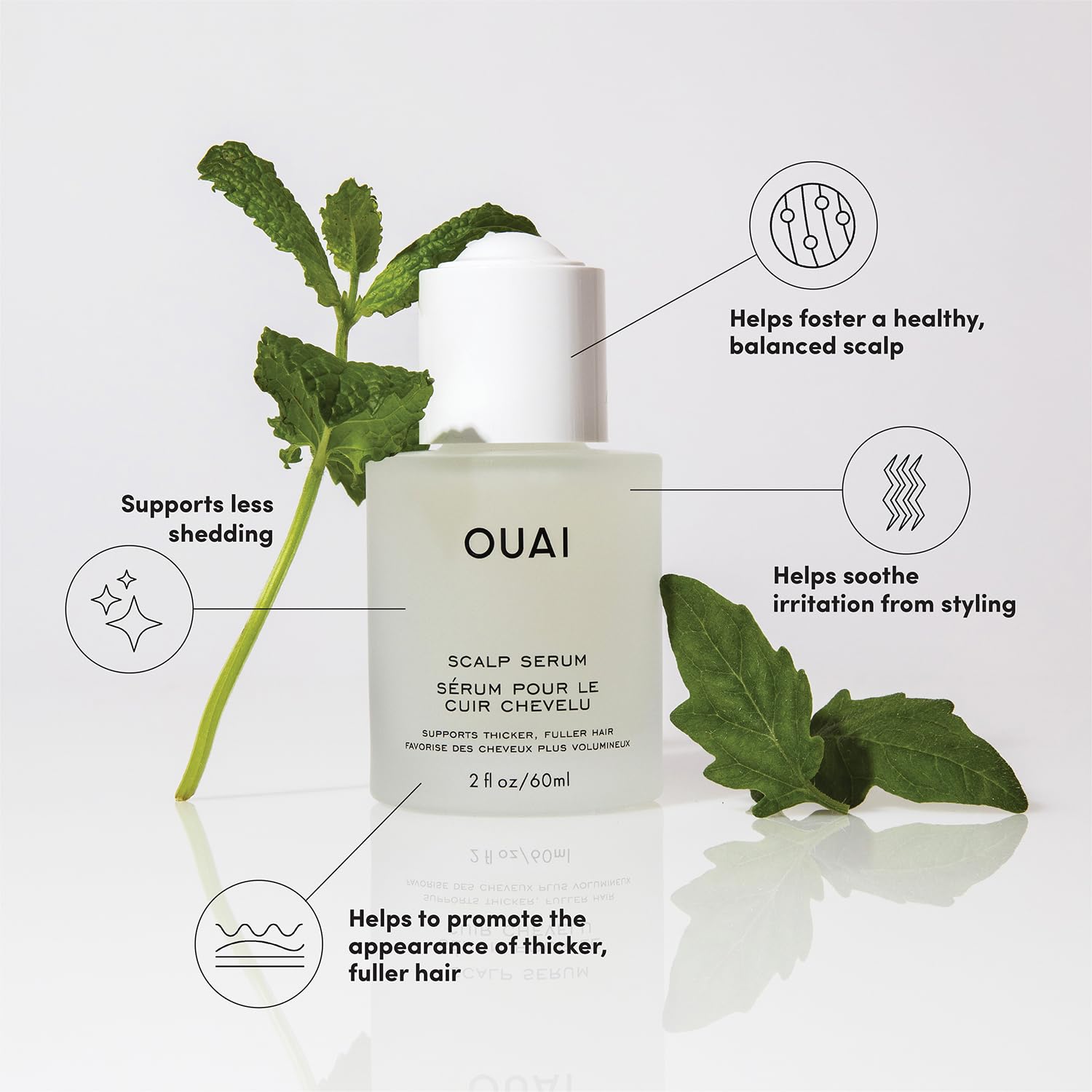 OUAI Scalp Serum Hidratación Raíz Ártica: hidratación para cuero cabelludo seco.