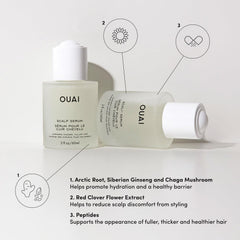 OUAI Scalp Serum Nutre Siberiano Ginseng: aporta cuerpo y brillo al cabello.