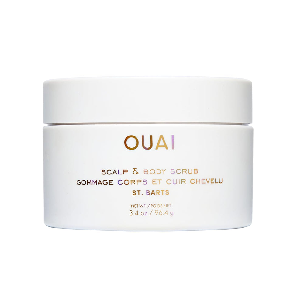 OUAI gommage-cheveux-corps-st-barts: exfoliation douce pour cheveux et peau hydratée