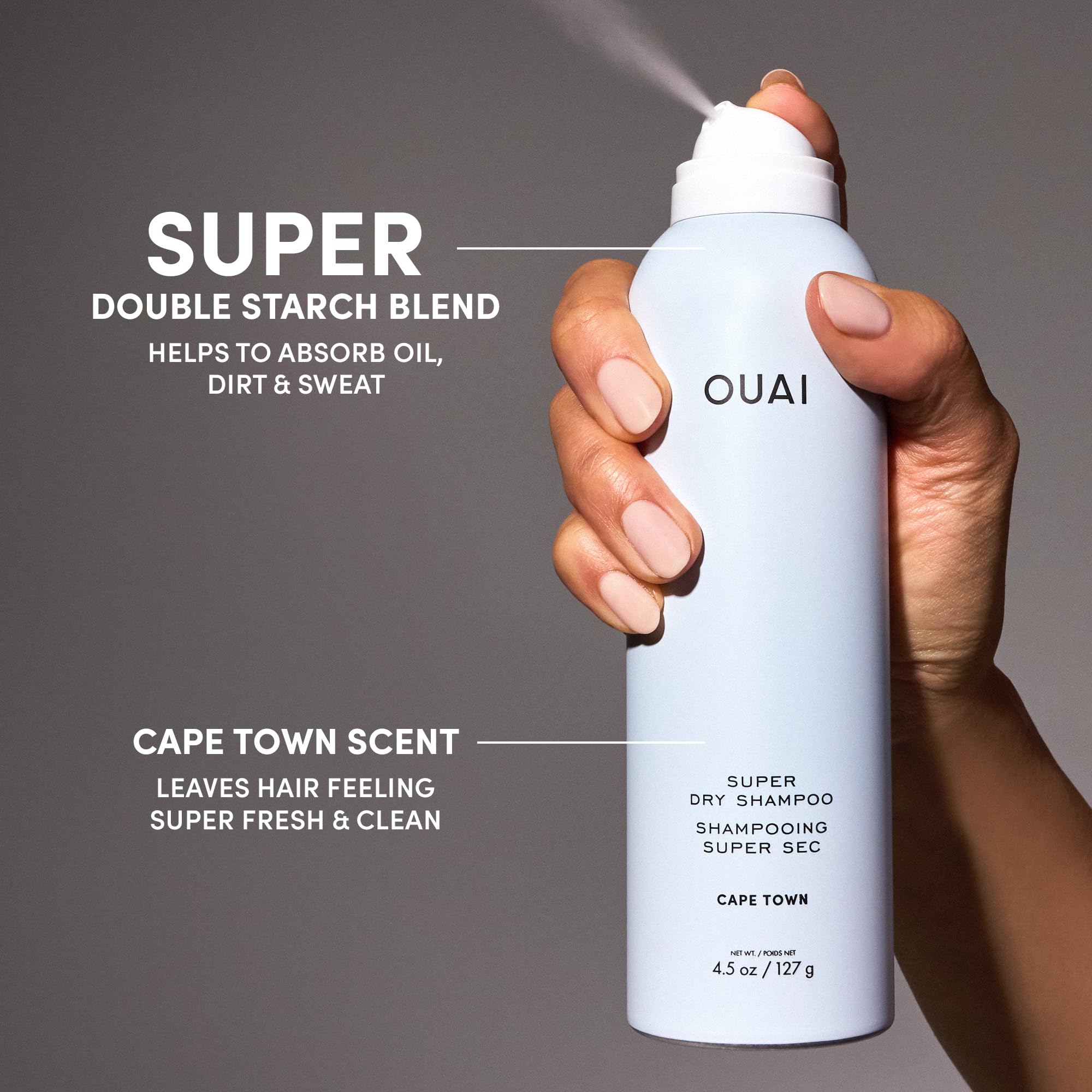 OUAI Shampoing Sec Super : étapes simples pour une application rapide et efficace