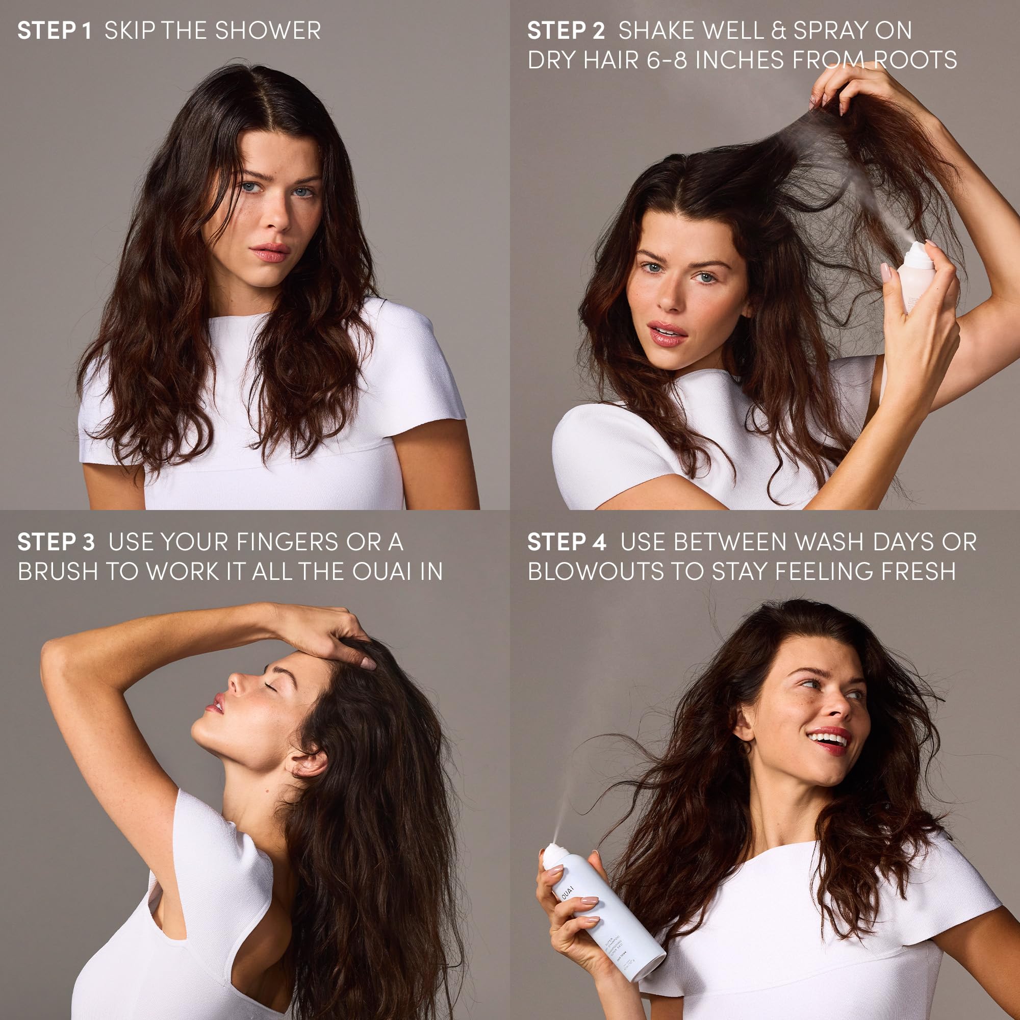 OUAI Shampoing Sec Super : version voyage pratique pour rester frais en déplacement
