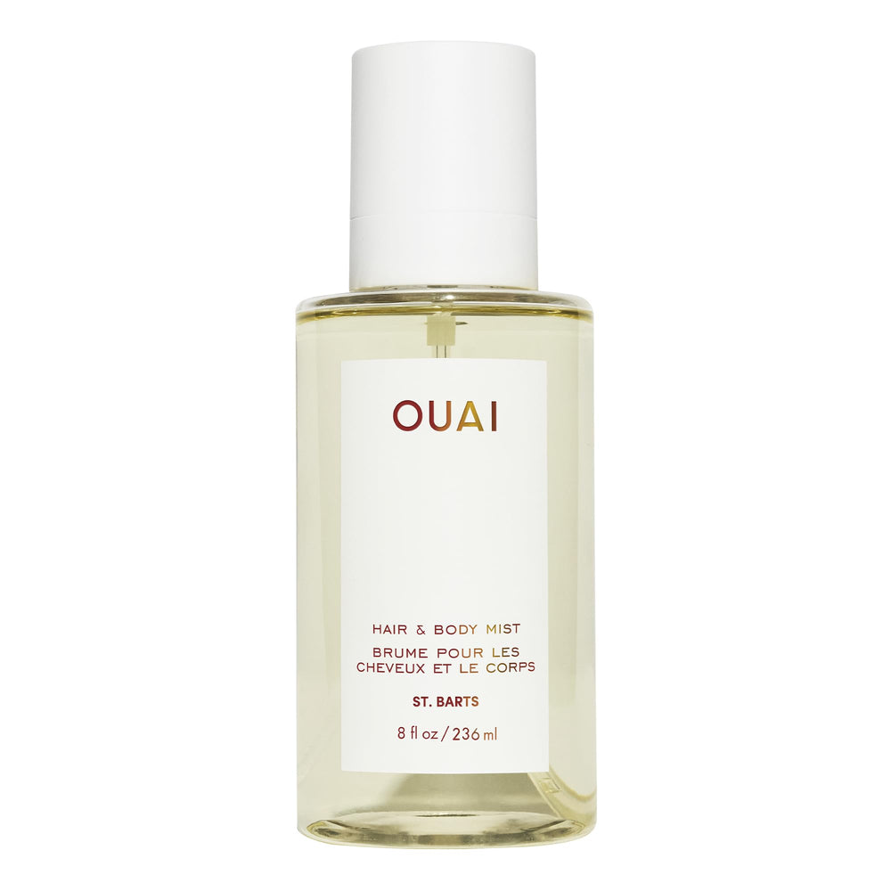 OUAI St. Barts atomizador: refresca cabello y piel con fragancia tropical.