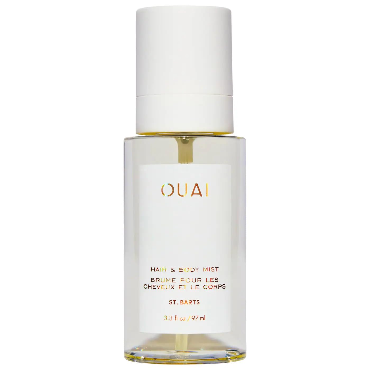 OUAI St. Barts bruma frasco: aroma tropical para cabello y cuerpo.
