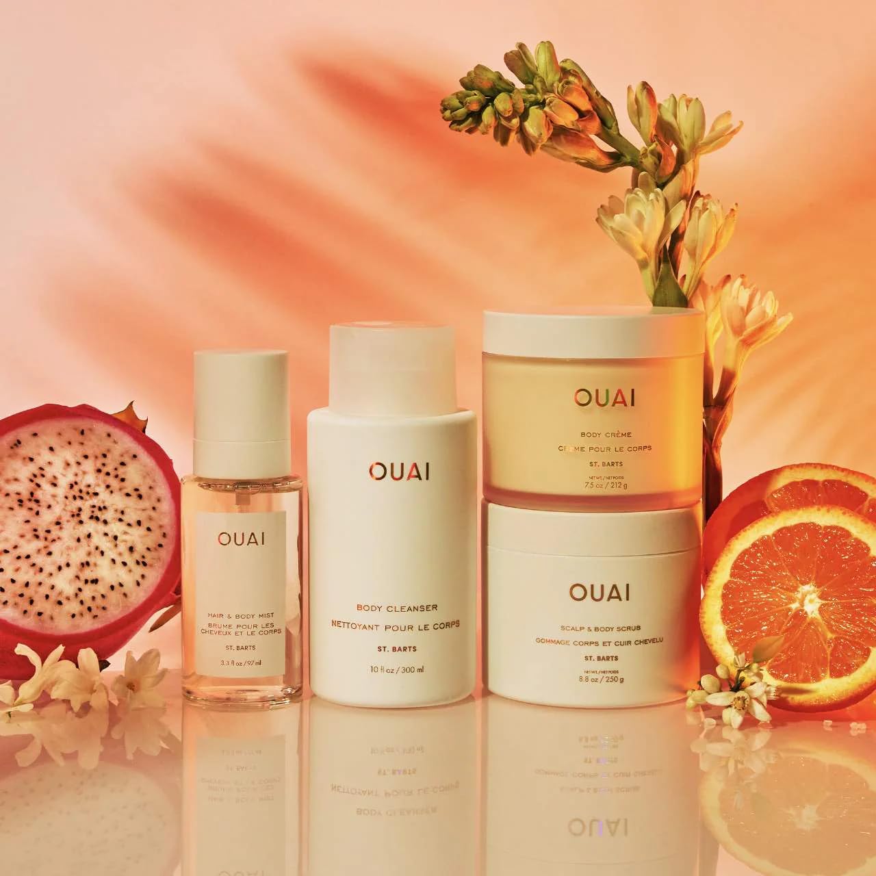 OUAI St. Barts nota flor de naranjo: fragancia floral suave.