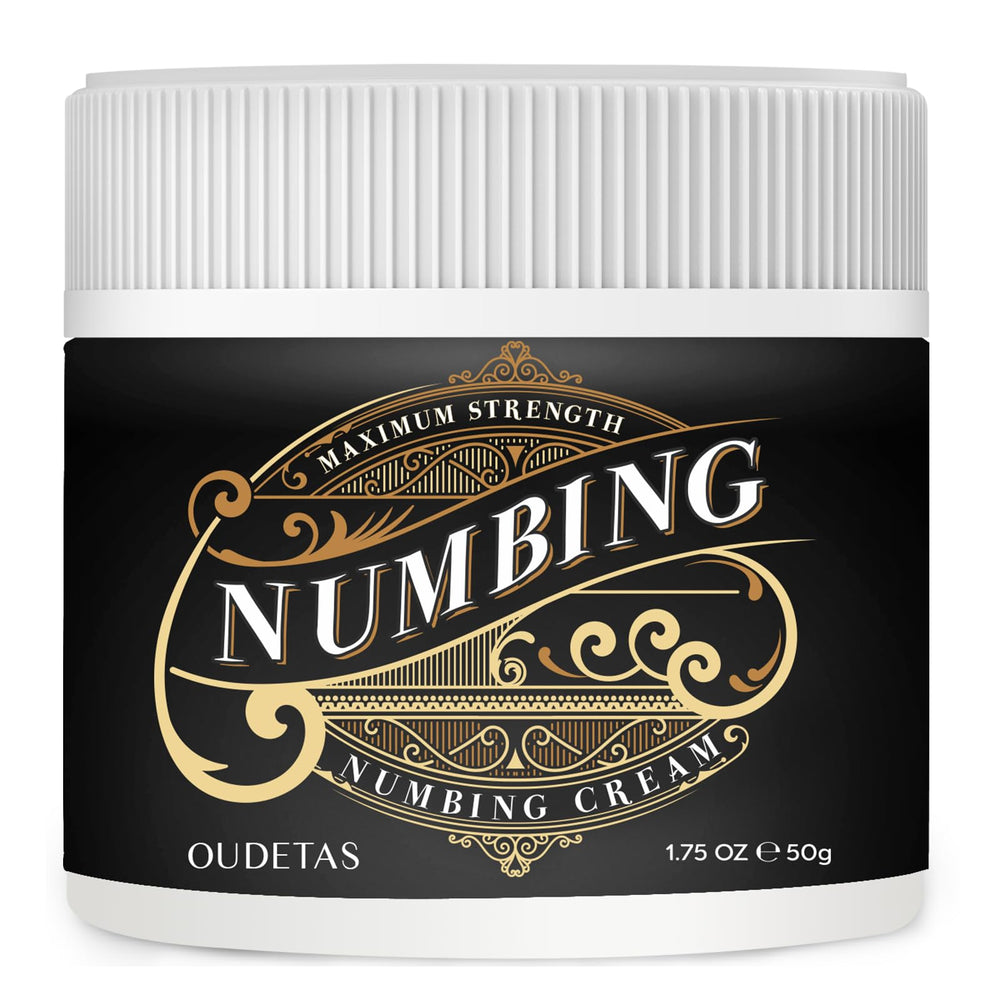 Oudetas crema entumecimiento en bote de 50 ml para alivio localizado.