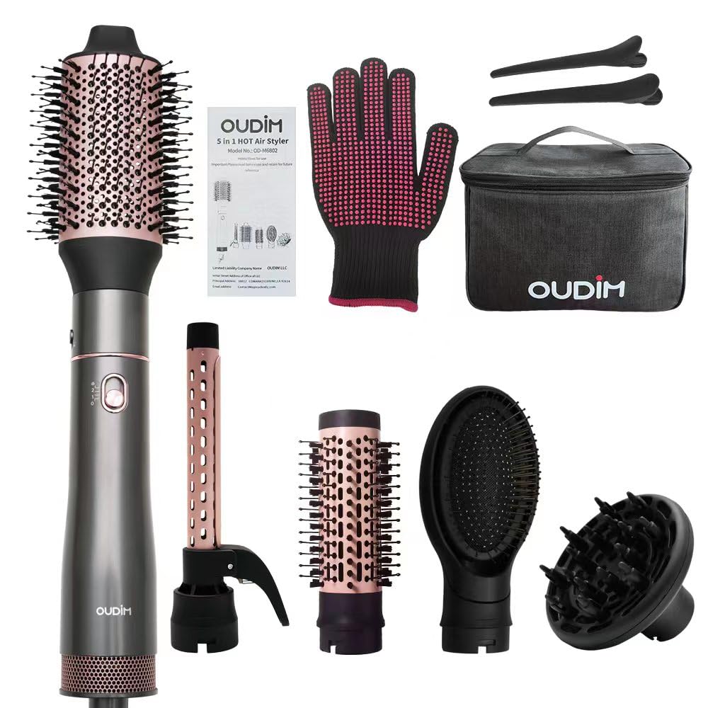 oudim cepillo ovalado 2,4 pulgadas para volumen y ondas glamorosas.