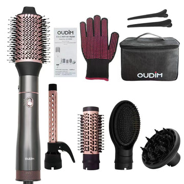 oudim cepillo ovalado 2,4 pulgadas para volumen y ondas glamorosas.