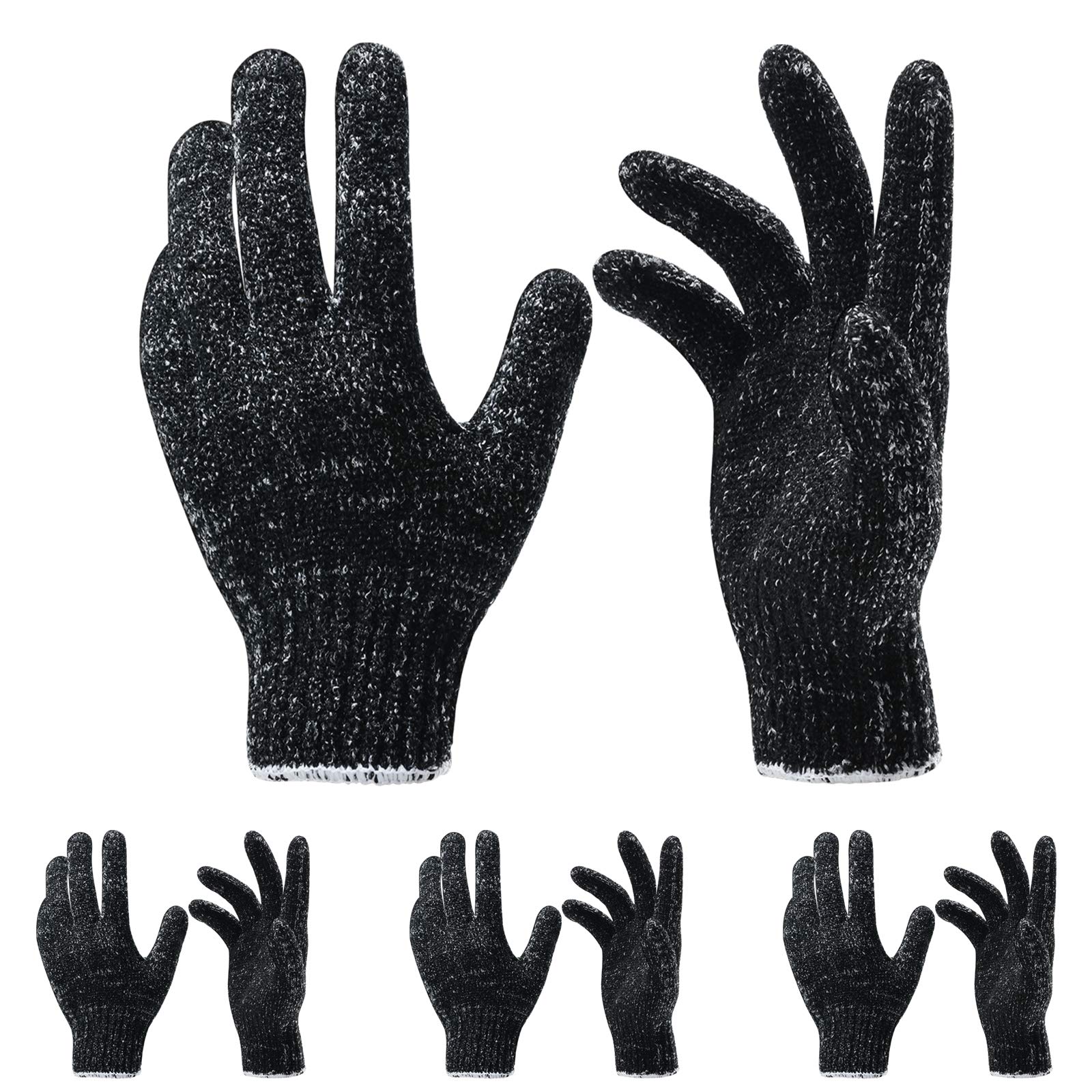 Guantes exfoliantes Oueliche para ducha, 8 piezas, exfoliación suave a profunda para piel suave.