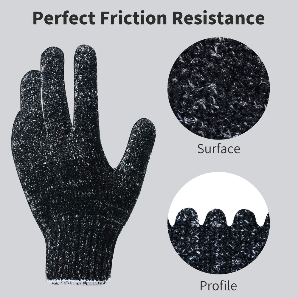 Guantes exfoliantes para ducha Oueliche, espuma abundante para limpieza profunda.