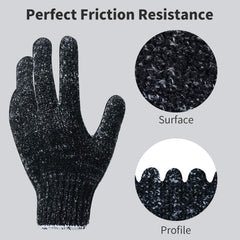 Guantes exfoliantes para ducha Oueliche, espuma abundante para limpieza profunda.